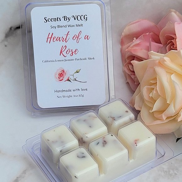 Heart of  Rose Soy Blend Wax Melt - Picture 3 of 3